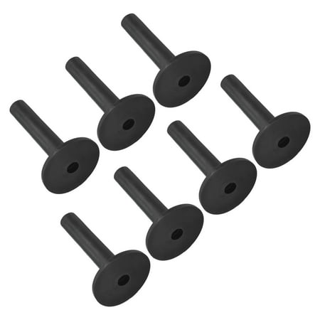 Uxcell 3.4 Inch Training Driving Range Tee Stable Ball Holder Rubber Golf Tee 7 Pack Black