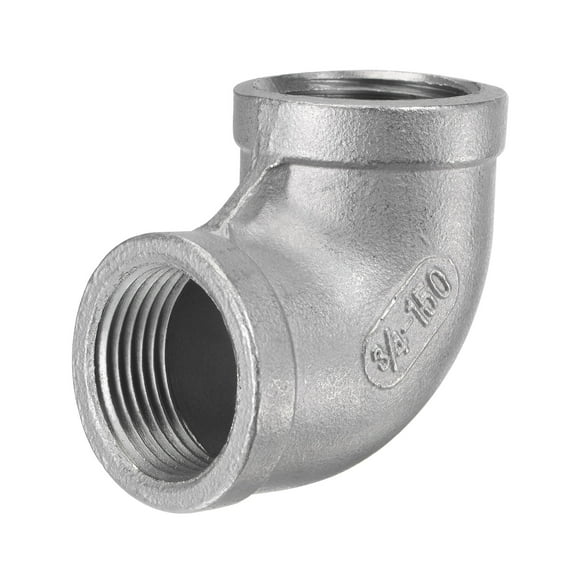 Uxcell 3/4 NPT Female Thread 90 Degree Elbow Pipe Fitting 304 Stainless Steel