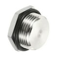 thumbnail image 1 of Uxcell 3/4 NPT Male Plug Stainless Steel Thread Hex Head Socket Pipe Fitting with Sealing Rubber Ring, 1 of 5