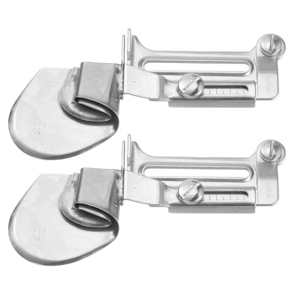 Uxcell 3/4" Outlet Sewing Binder, Flat Seamer Folder Adjustable Rolled Hem Foot 2 Pack