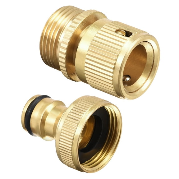Uxcell 3/4 PT Thread Pressure Washer Adapter Brass Quick Connect Kit