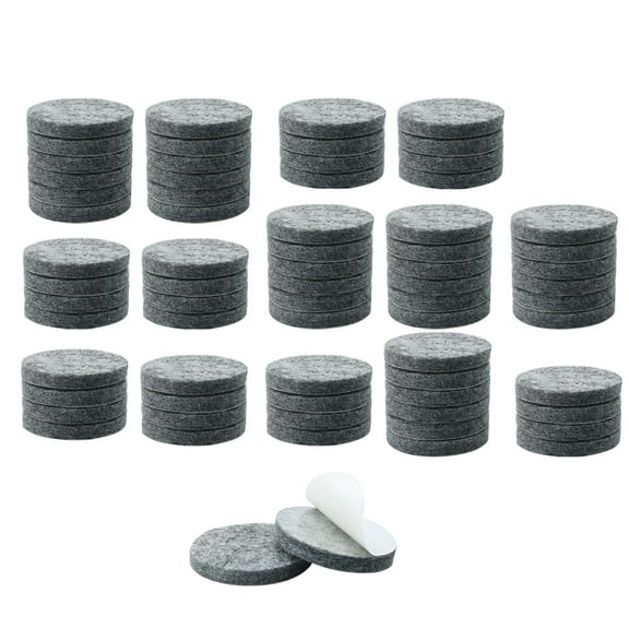 Uxcell 3/4" Self-stick Round Non-slip Felt Pads Table Floors Protect Grey 70 Pack