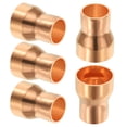 thumbnail image 1 of Uxcell 3/4" to 1/2" Nominal Size Copper Reducer Reducing Coupling Pressure Fitting Pipe Tube Connector 5pcs, 1 of 6