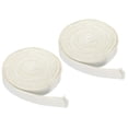 thumbnail image 1 of Uxcell 3/4"x 1/8"x118" Wood Stove Gasket, 2Pcs Fiberglass Self Adhesive High Temperature Resistance Seal Rope, White, 1 of 6