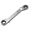thumbnail image 1 of Uxcell 3/4'' x 5/8'' Double Box End Reversible Ratcheting Wrench Carbon Steel Silver Tone 1pcs, 1 of 5