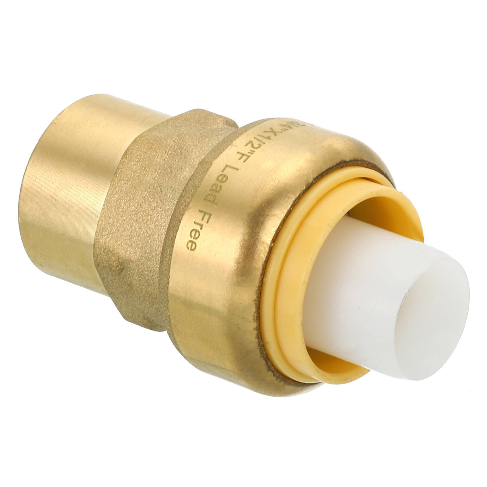 Uxcell 3/4 x1/2 Inch Brass Female Adapter, PushtoConnect Plumbing
