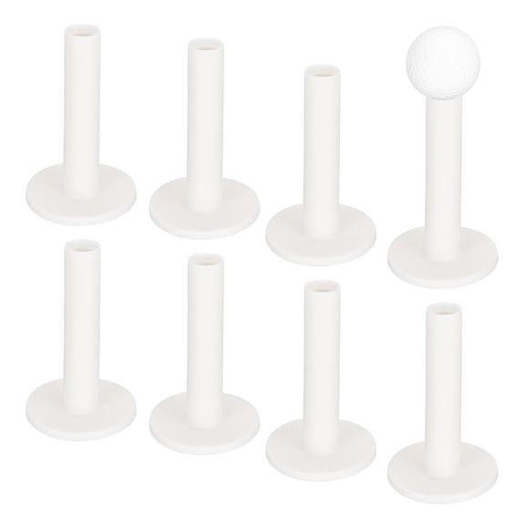 Uxcell 3.46" Rubber Golf Tees 8PCS Stable Indoor Outdoor Ball Holder White