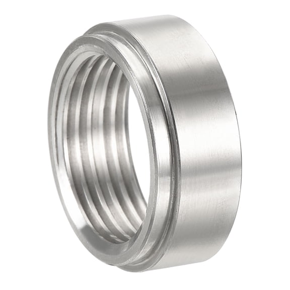 Uxcell 3/4NPT Female Weld on Fitting Bung Aluminium Alloy Pipe Thread Connector Silver Tone