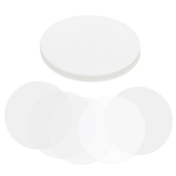 Uxcell 3.4in (86mm) Badge Film, 100 Pcs Transparent Circle Mylars Plastic Badge Protective Film for Round Badge Button Maker Supplies DIY Arts Crafts