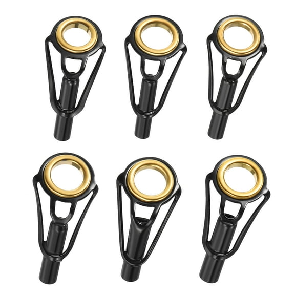 Uxcell 3-4mm Tube Dia Fishing Rod Tips Repair Kit Stainless Steel Ring Guide 30 Pack