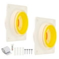 thumbnail image 1 of Uxcell 3"-5" Backdraft Damper ABS Flexible Airflow Inline Backflow Duct Adaptor 2 Set, 1 of 6