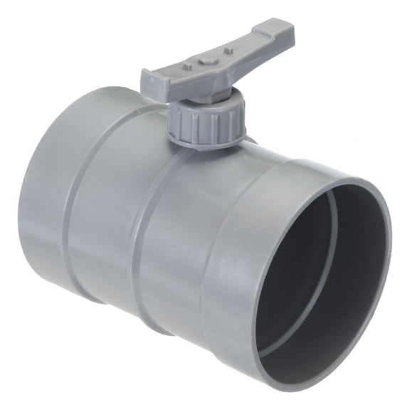 Uxcell 3.5" HVAC Duct Manual Volume Damper, PP Adjustment Flame Retardant Airflow Backdraft Damper Control Dark Grey