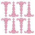 thumbnail image 1 of Uxcell 3.5 Inch Door Tee Hinge, 8Pack T-strap Hinges Retro Decorative Hinge, Pink, 1 of 6