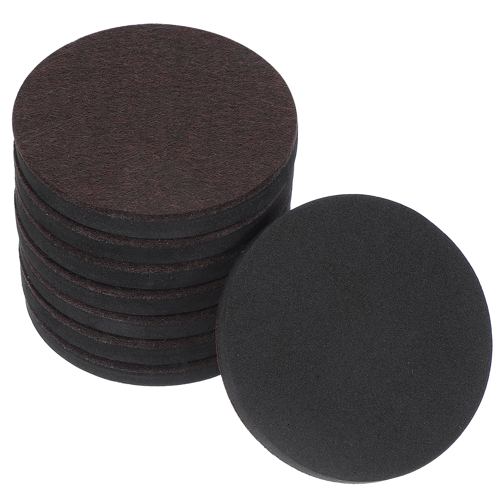 8-Piece Felt Furniture Sliders - 3 Inch Round Moving Pads For Hardwood & Carpet