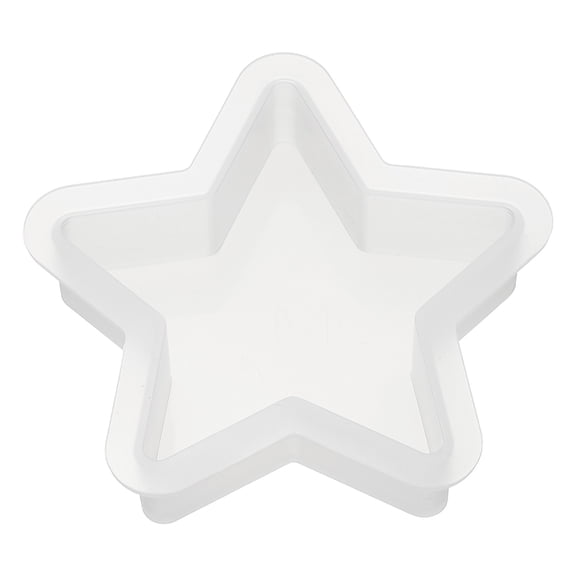 Uxcell 3.5 Inch Five-Pointed Star Shape Resin Mould for Epoxy Resin Blank Casting, White