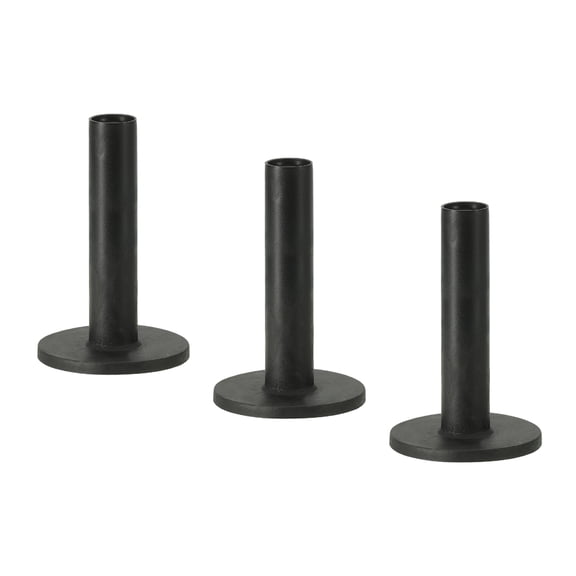Uxcell 3.5 Inch Rubber Golf Tee, 3 Pack Tall Training Driving Range Tee Stable Ball Holder, Black