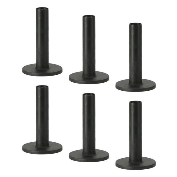 Uxcell 3.5 Inch Rubber Golf Tee, 6 Pack Tall Training Driving Range Tee Stable Ball Holder, Black