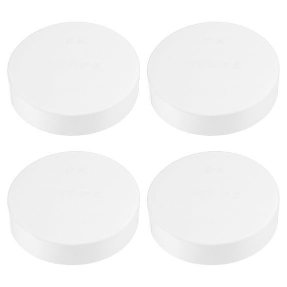 Uxcell 3" Pipe End Cap Fitting, 4 Pack Furniture Grade Plug Coupling Socket, 3.5"