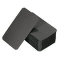 thumbnail image 1 of Uxcell 3.5" x 2" Blank Paper Business Cards Small Index Flash Cards Message Note Card, Black 100 Pack, 1 of 7
