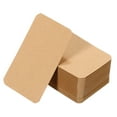 thumbnail image 1 of Uxcell 3.5" x 2" Blank Paper Business Cards Small Index Flash Cards Message Note Card, Brown 200 Pack, 1 of 6