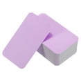 thumbnail image 1 of Uxcell 3.5" x 2" Blank Paper Business Cards Small Index Flash Cards Message Note Card, Purple 200 Pack, 1 of 6