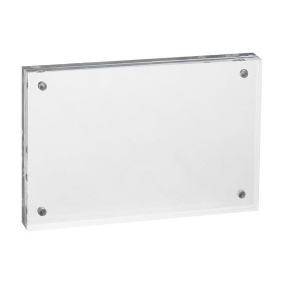Uxcell 3.5" x 5" Acrylic Picture Frame Magnetic Photo Frames Display Double Sided, Clear