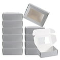 thumbnail image 1 of Uxcell 3.5"x2.5"x1" Paper Soap Box with Window Homemade Soap Boxes Rectangle Presents Packaging Boxes, Silver 30 Pack, 1 of 6
