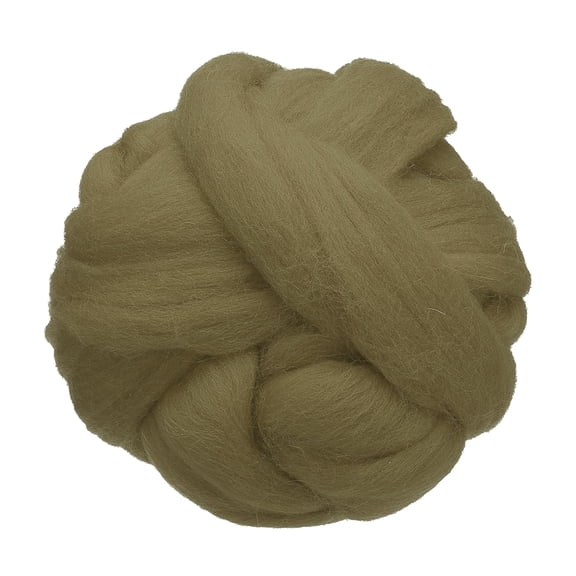 Uxcell 3.53oz Wool Roving Yarn Felting Wool Fiber for Needle Felting and Craft Supplies, Mouse Gray