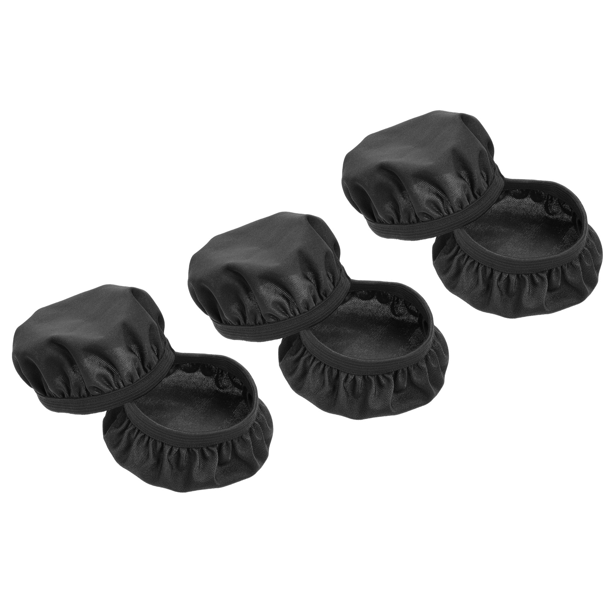 Uxcell 3.544.33 Inch Earphones Flexible Fabric Covers, Black Washable