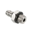 thumbnail image 1 of Uxcell 3.5mm Barbed M5x0.8 Male Thread Hose Fitting Electroplate Copper, 1 of 5