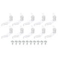 thumbnail image 1 of Uxcell 3.5mm Ceiling Lampshade Clips Fixed Buckle Light Fixture Accessories Plastic Transparent 10 Pair, 1 of 6