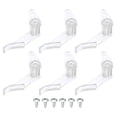 thumbnail image 1 of Uxcell 0.14'' Ceiling Lampshade Clips Fixed Buckle Light Fixture Accessories Plastic Transparent 6 Pcs, 1 of 6