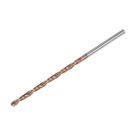 Uxcell 3.5mm Dia 100mm Long Length Titanium Coated K35 Tungsten Carbide Twist Drill Bits