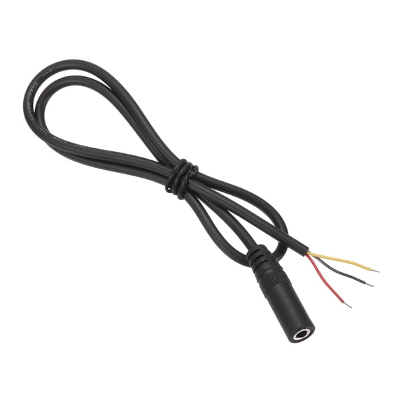 Uxcell 3.5mm Female Jack to Bare Wire Open End Replacement 26AWG TRS 3 Pole Stereo 1/7" Mono Audio Cable Plug Jack Plug 34mm for Earphone Headphone Cable Repair, 0.5m/19.7 inches