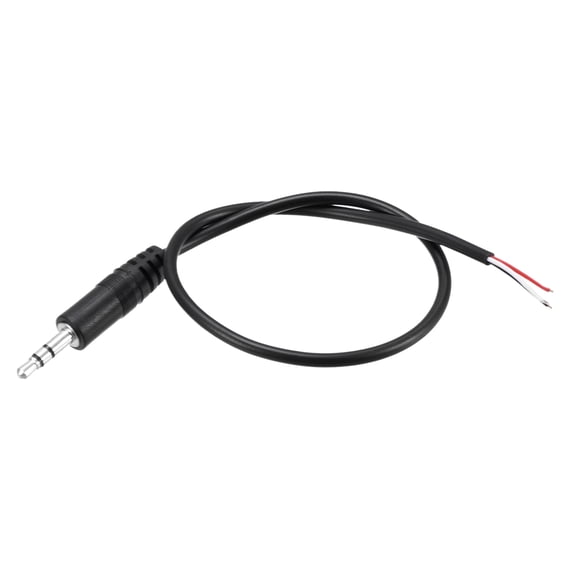 Uxcell 3.5mm Male Plug Bare Wire TRS 3 Pole Stereo 1/8" Plug Jack Audio Cable 0.30m 2