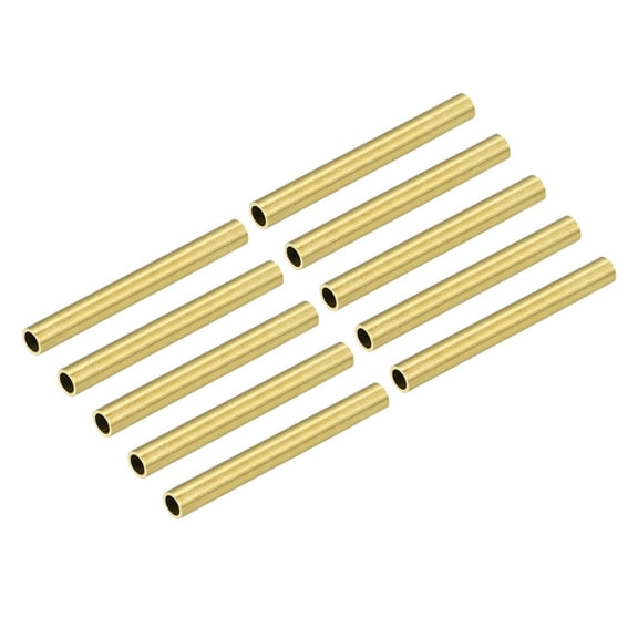 Uxcell 3.5mm OD 0.5mm Wall Thickness 30mm Length Brass Tube for DIY 20 Pack