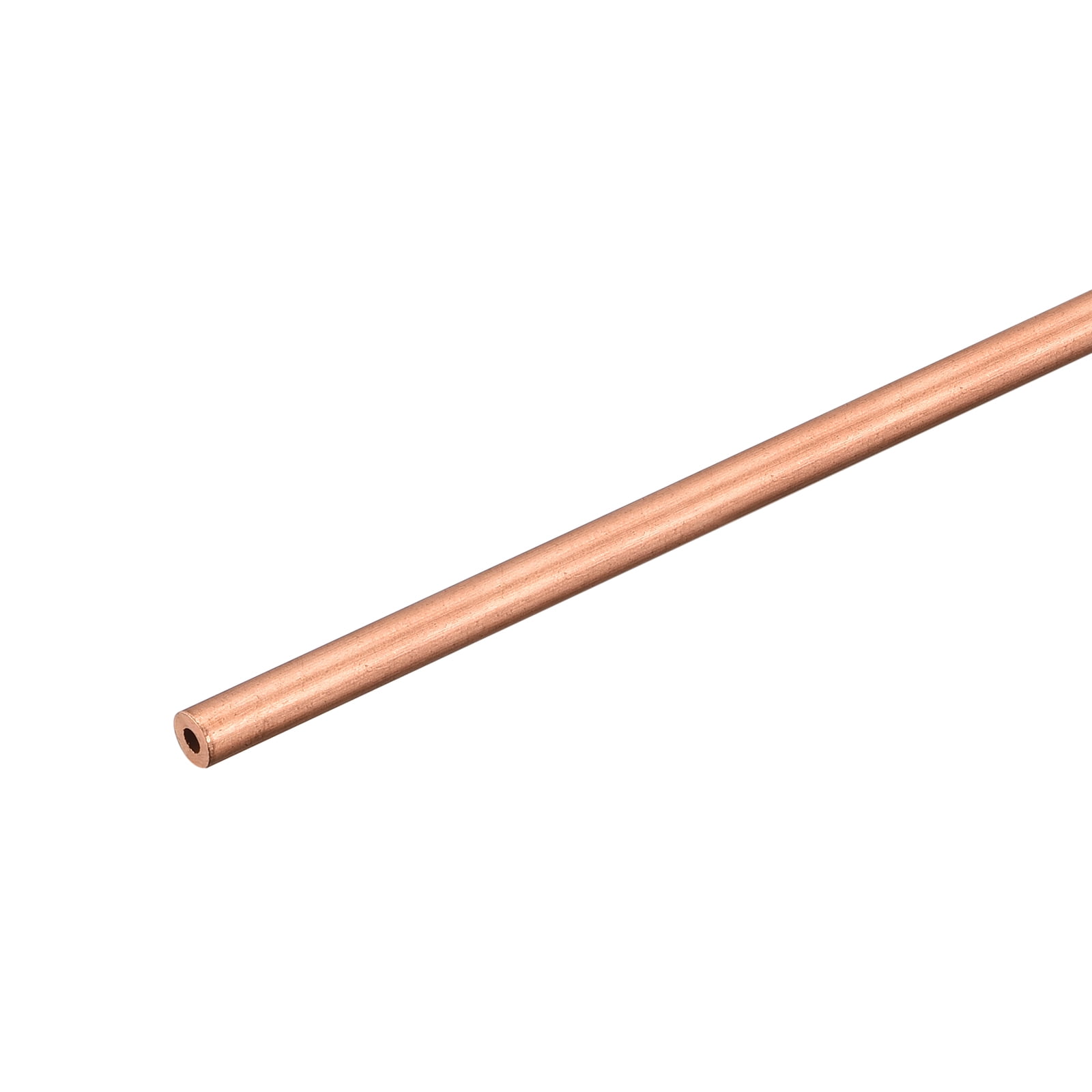 uxcell Copper Round Tube, 10mm OD 1mm Wall Thickness 300mm Long Straight  Pipe Tubing 2 Pcs