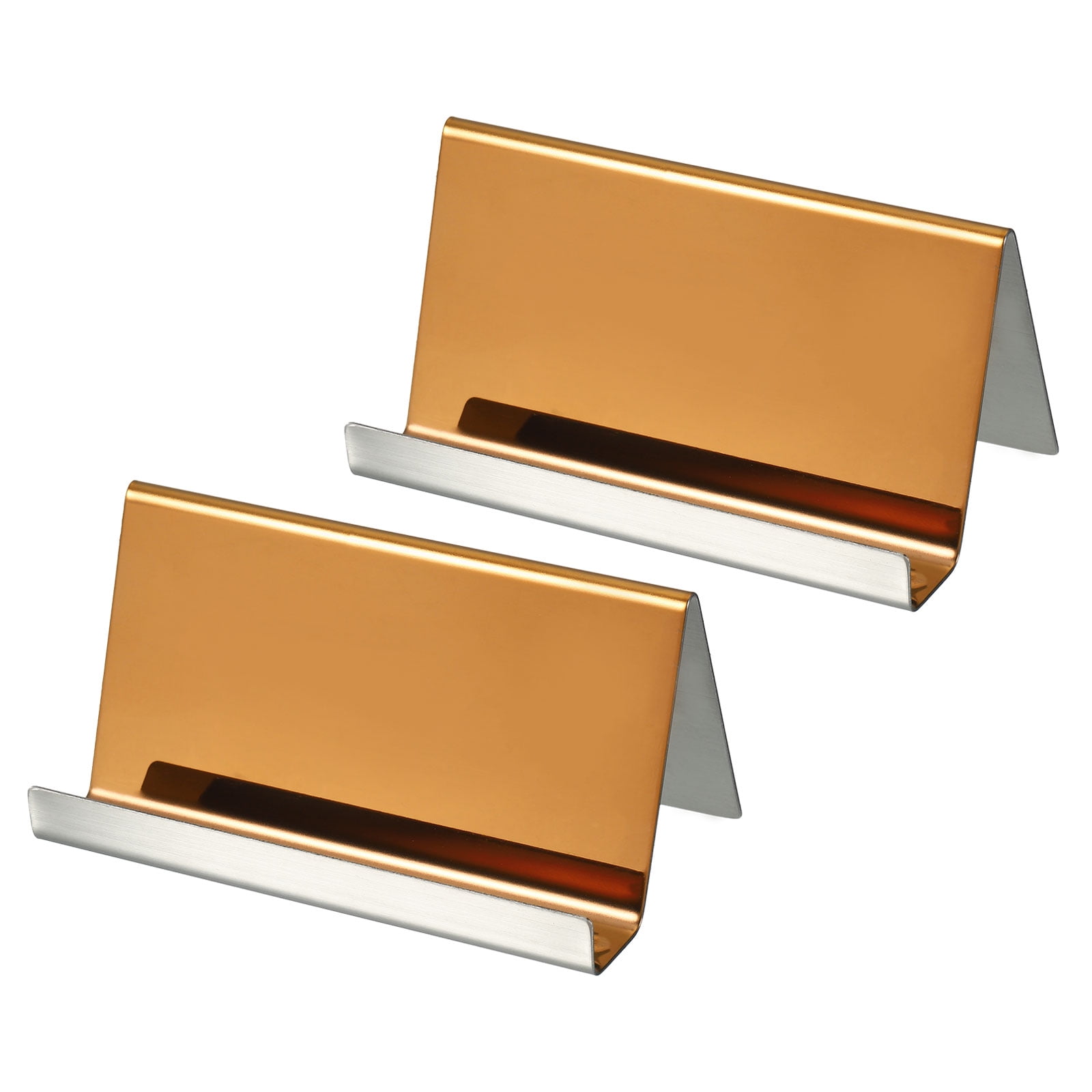 Uxcell 3.5x2.x1.8 Inch Office Desktop Name Cards Display Stand Business ...