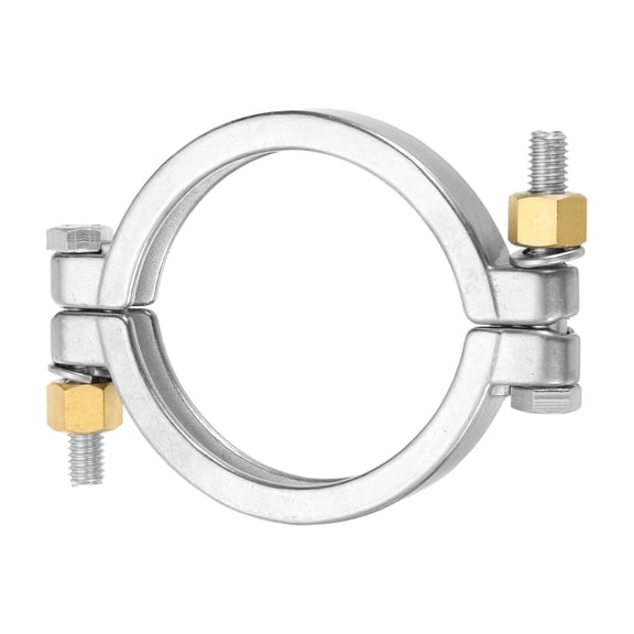 Uxcell 3.6" High Pressure Bolted Clamp Strap Double Pin Clamp Strap, 133mm Length