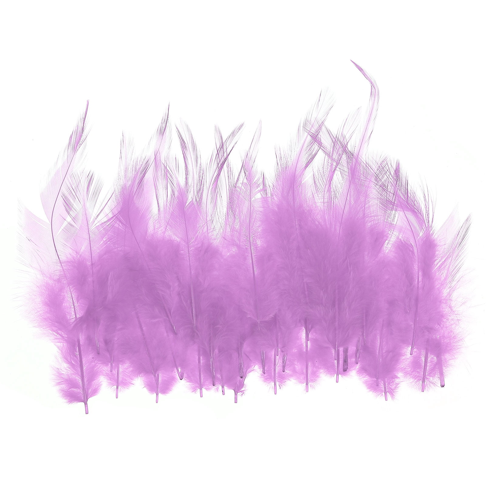 Uxcell 2.8''-5.5'' Saddle Hackle Rooster Feather Bulk Natural Feathers ...