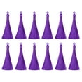 thumbnail image 1 of Uxcell 3.7" Silky Bookmark Tassels with Loop for DIY Craft Accessory, 12Pack Dark Purple, 1 of 5