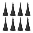 thumbnail image 1 of Uxcell 3.7" Silky Bookmark Tassels with Loop for DIY Craft Accessory, 8Pack Black, 1 of 5