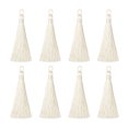 thumbnail image 1 of Uxcell 3.7" Silky Bookmark Tassels with Loop for DIY Craft Accessory, 8Pack Cream, 1 of 5