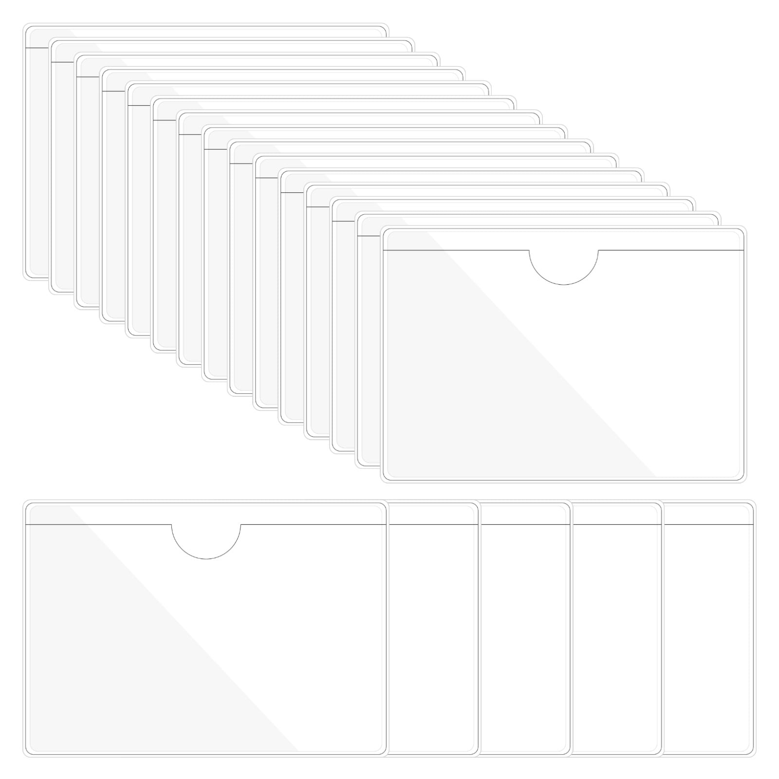 5x8 index card sleeves Holder Advantus Corp Index Card Holder 5x8 for