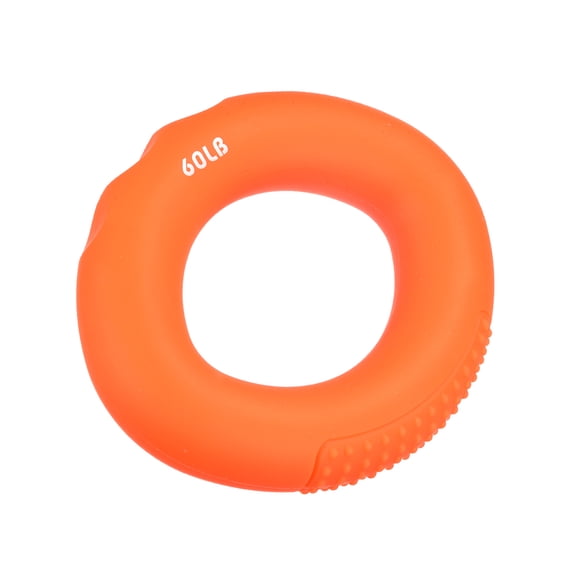Uxcell 3.74" 60 Lbs Orange Hand Grip Strengthener Hand Grip Ring for Strength Training