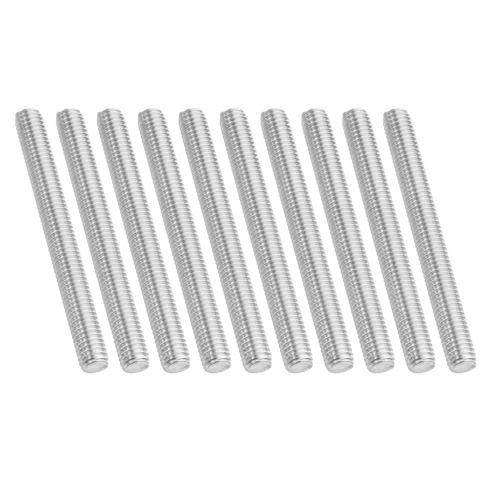 Uxcell 3/8"-16 Fully Threaded Rod, 10Pcs 4.3" Length 304 Stainless Steel Thread Screw