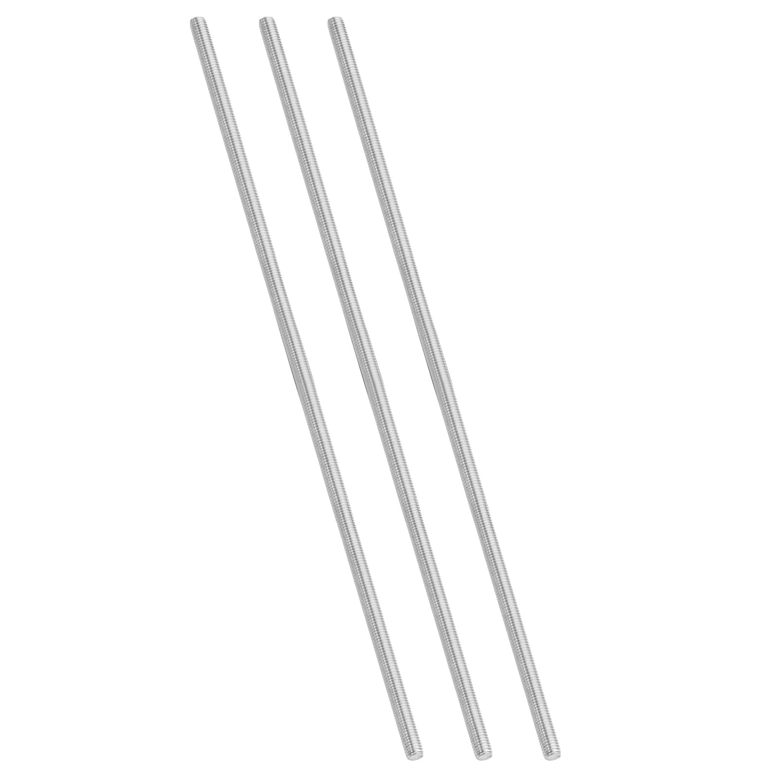 Uxcell 3/8"-16 Fully Threaded Rod, 3Pcs 12" Length 304 Stainless Steel Thread Screw
