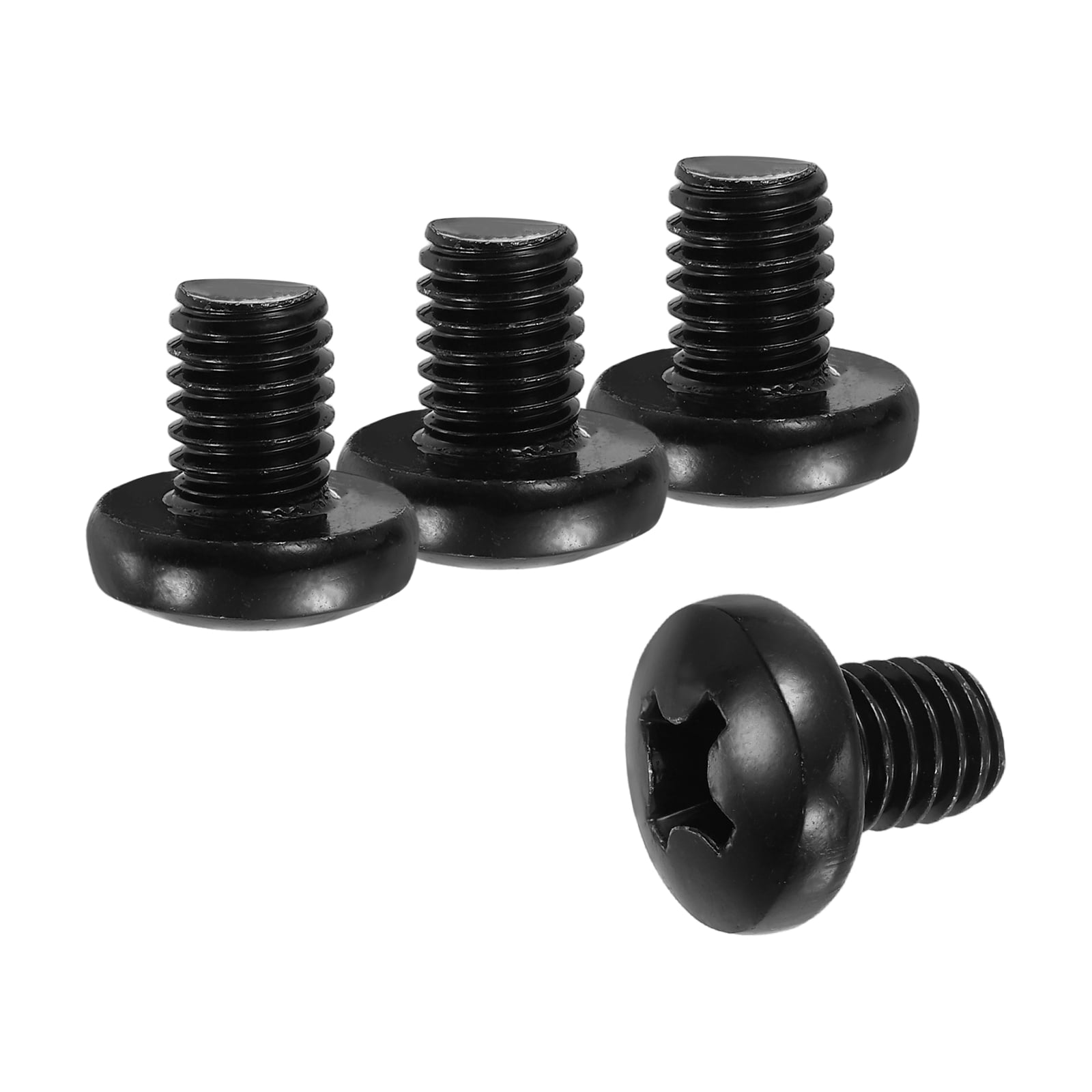 Uxcell 3/8-16 x 1/2" Pan Head Machine Screws, 25 Pcs 304 Stainless Steel Screws for Cabinet Drawer Knob Pull, Black Oxidation