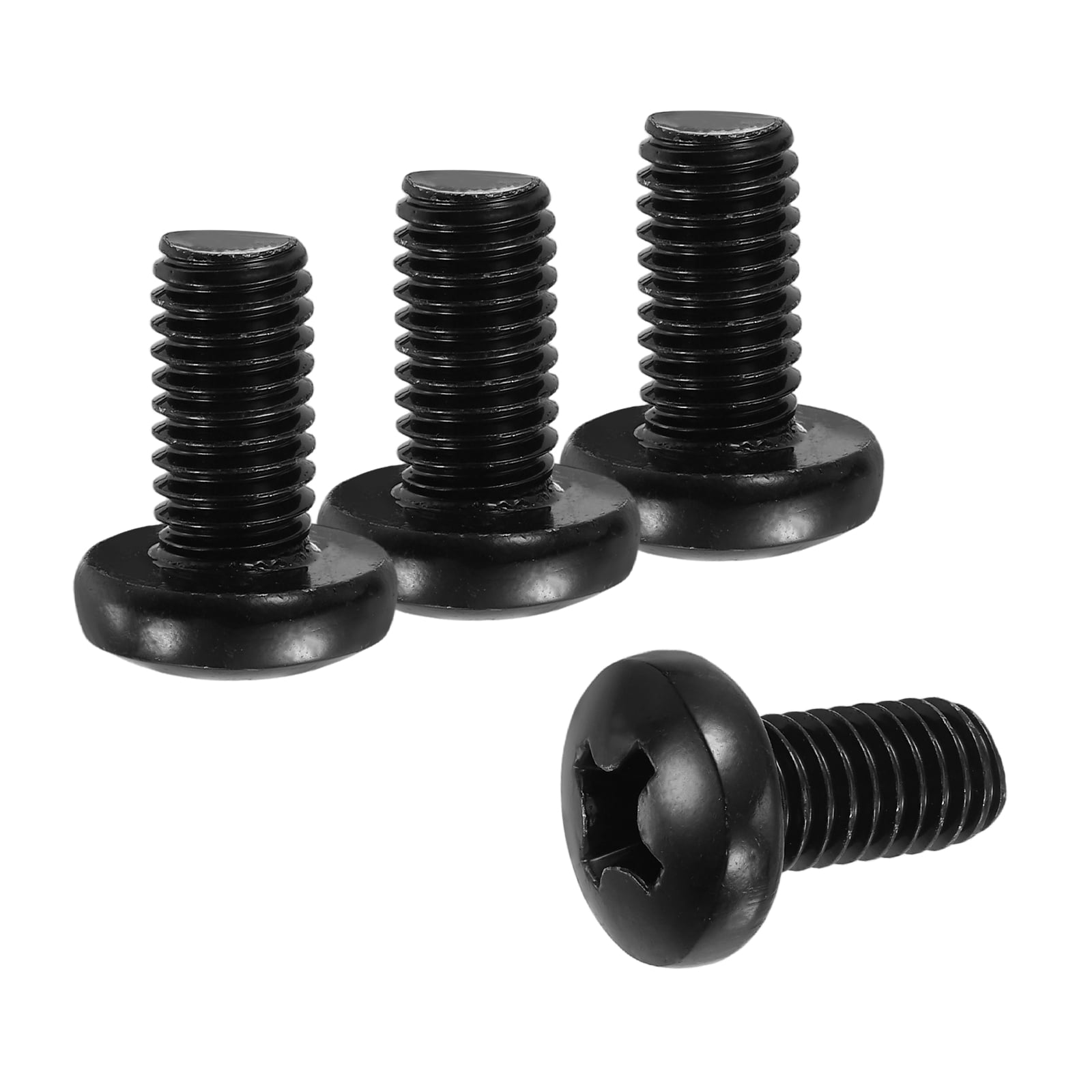 Uxcell 3/8-16 x 3/4" Pan Head Machine Screws, 25 Pcs 304 Stainless Steel Screws for Cabinet Drawer Knob Pull, Black Oxidation