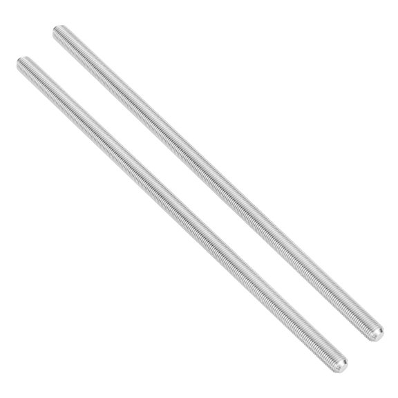 Uxcell 3/8"-24 UNC 304 Stainless Steel Fully Threaded Rod, 2Pcs 9.8" Length Long Threaded Screw Right Hand Threads All Threaded Rod Studs for Anchoring Bolt, Clamps, Hangers and U-Bolts
